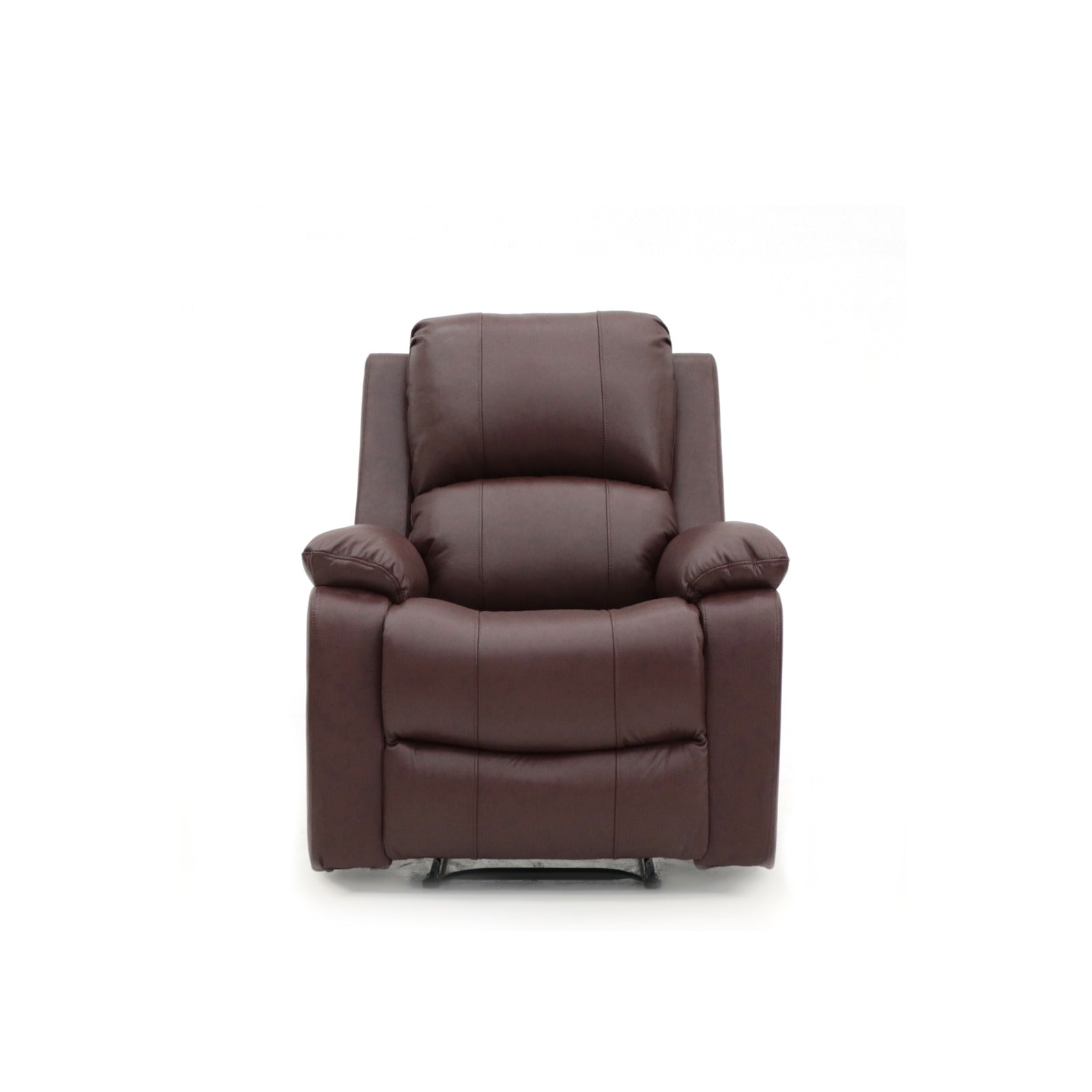 Aston Manual Recliner Chair Chestnut Leather