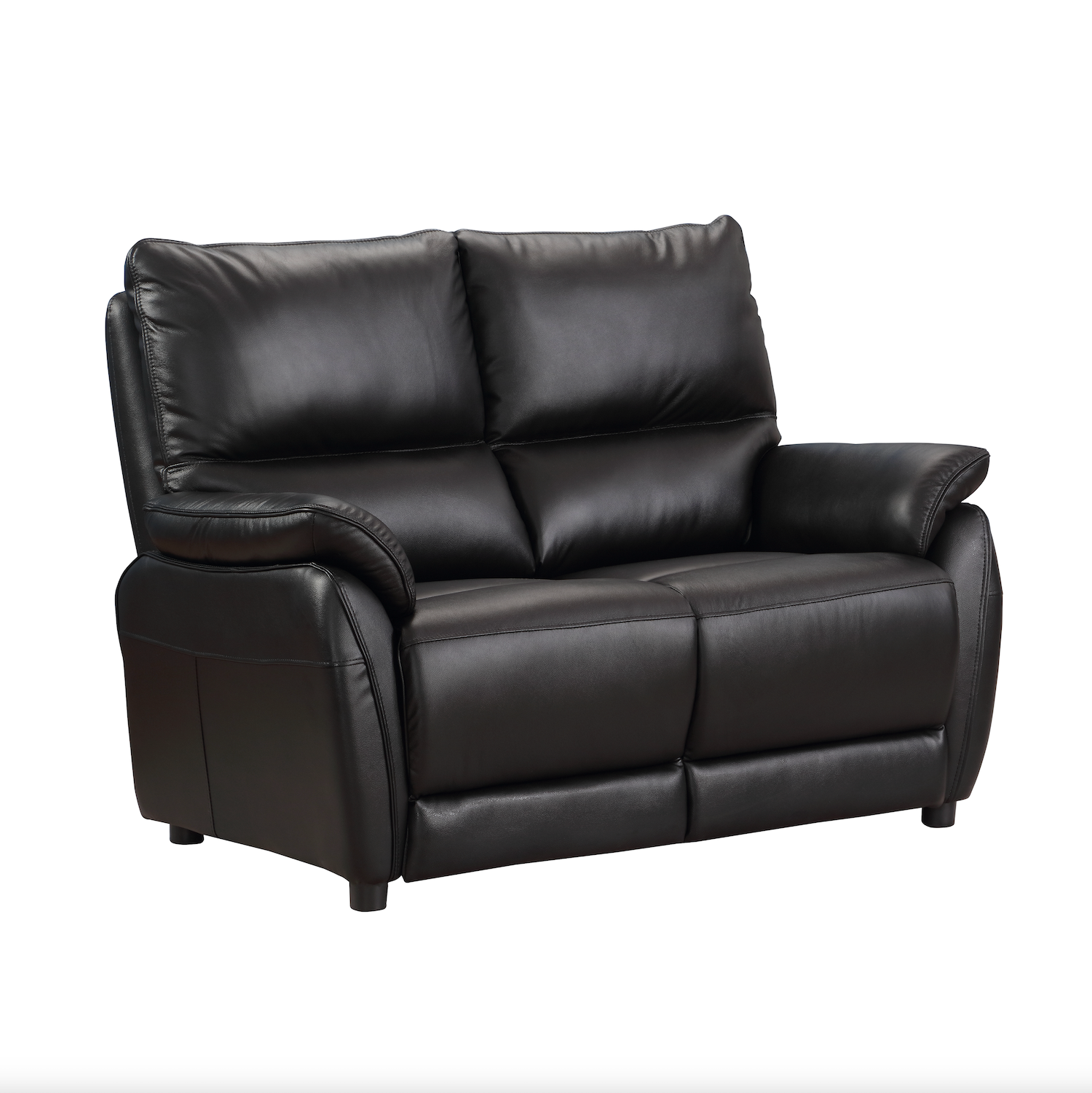 Esprit 2 Seater Static Sofa Black Leather
