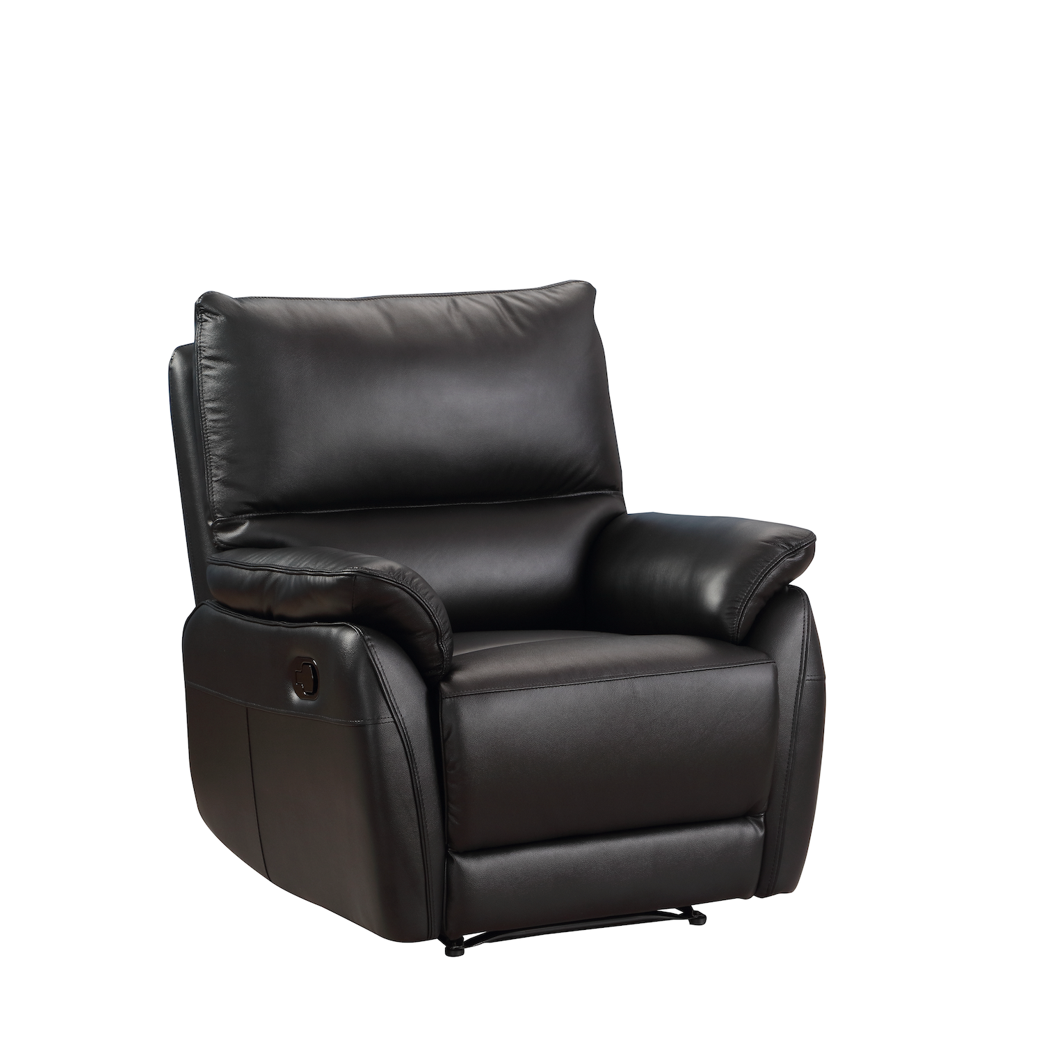 Esprit Manual Recliner Chair Black Leather