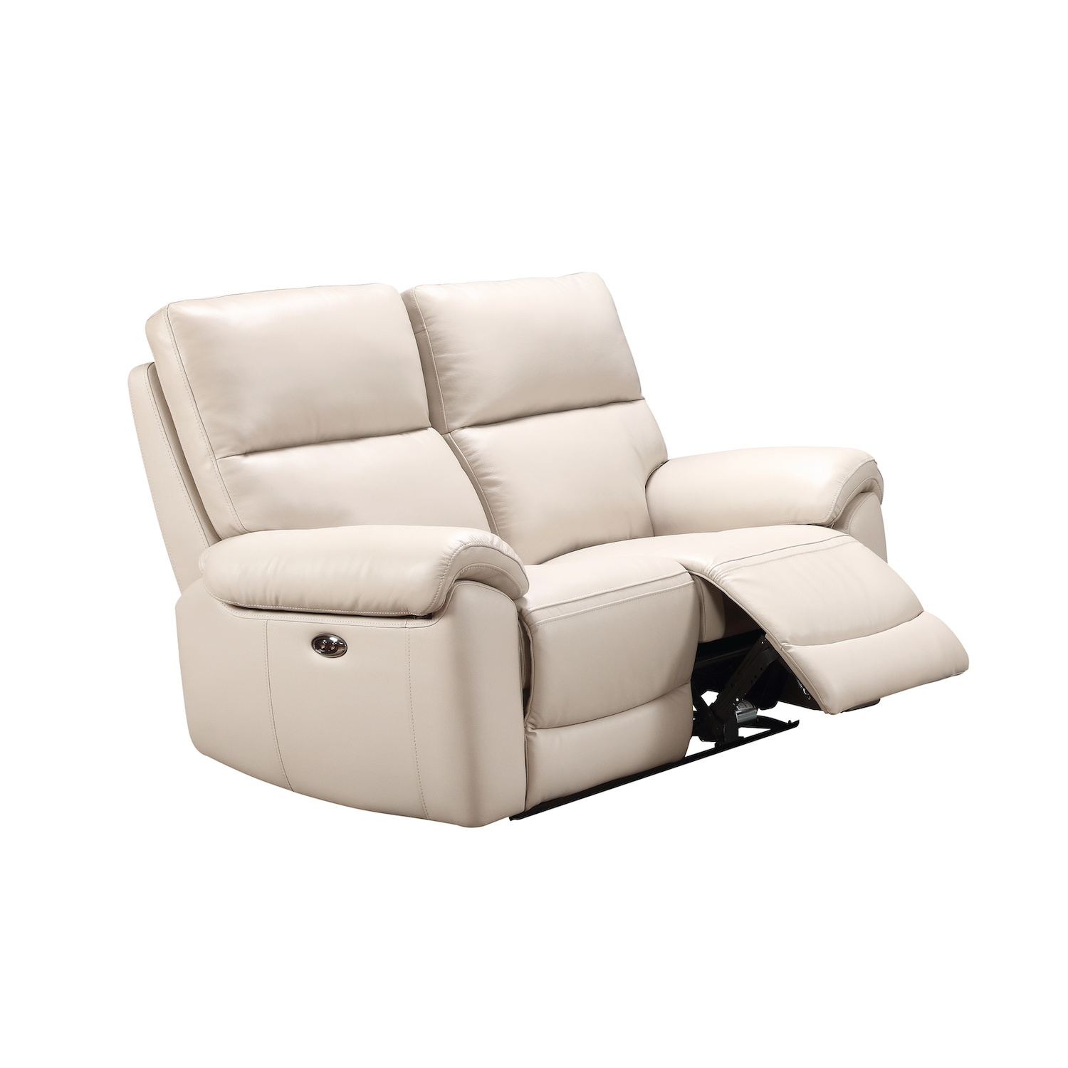 Rocco 2 Seater Power Recliner Sofa Chalk Leather
