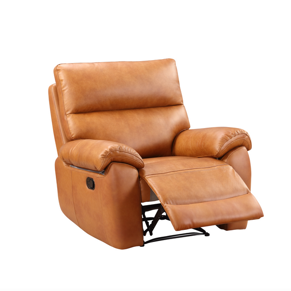 Rocco Power Recliner Chair Tan Leather Free Delivery Free Disposal Uk 3265