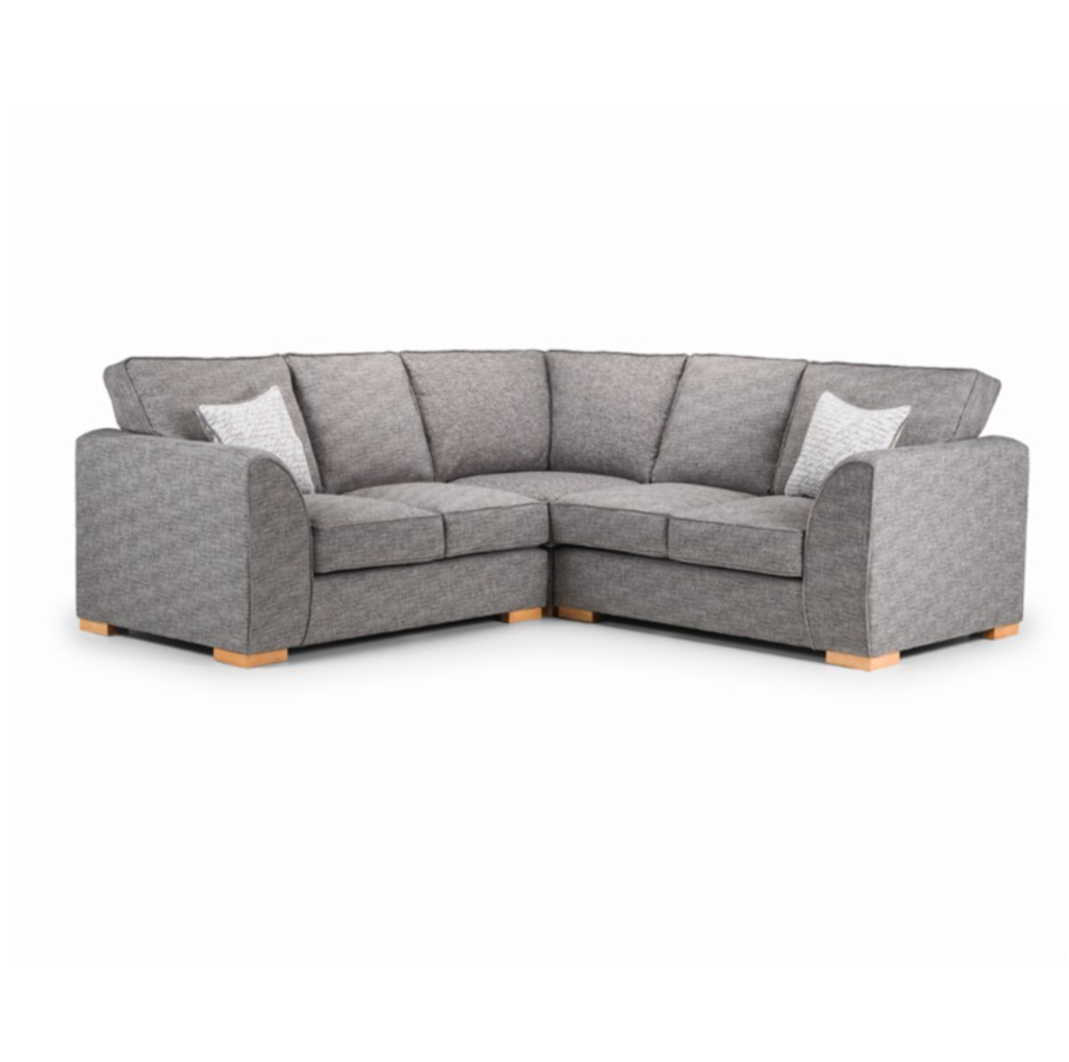 Healy Large Corner Sofa Como Charcoal Fabric