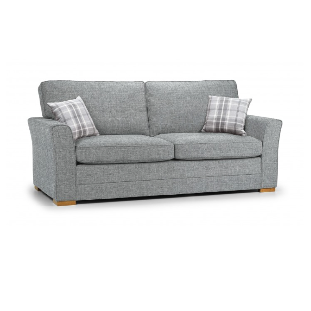 Chloe 3 Seater Sofa Grey Fabric