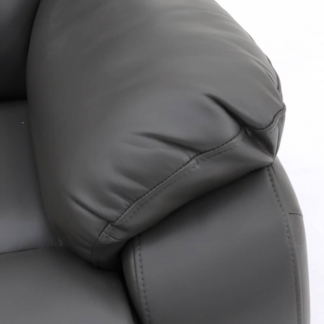 Darwin 2 Seater Manual Recliner Grey Leather