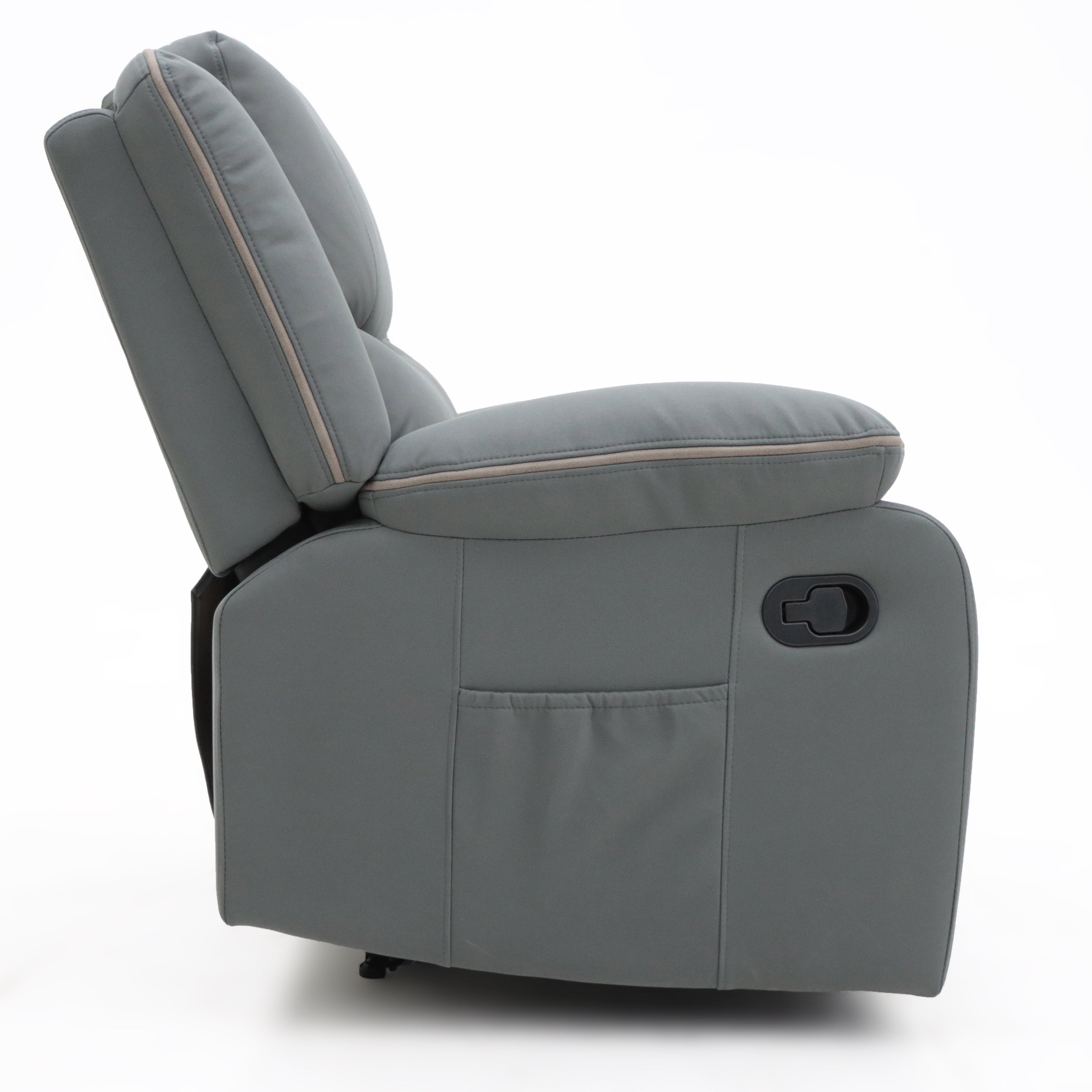 Zoe Manual Recliner Chair Grey