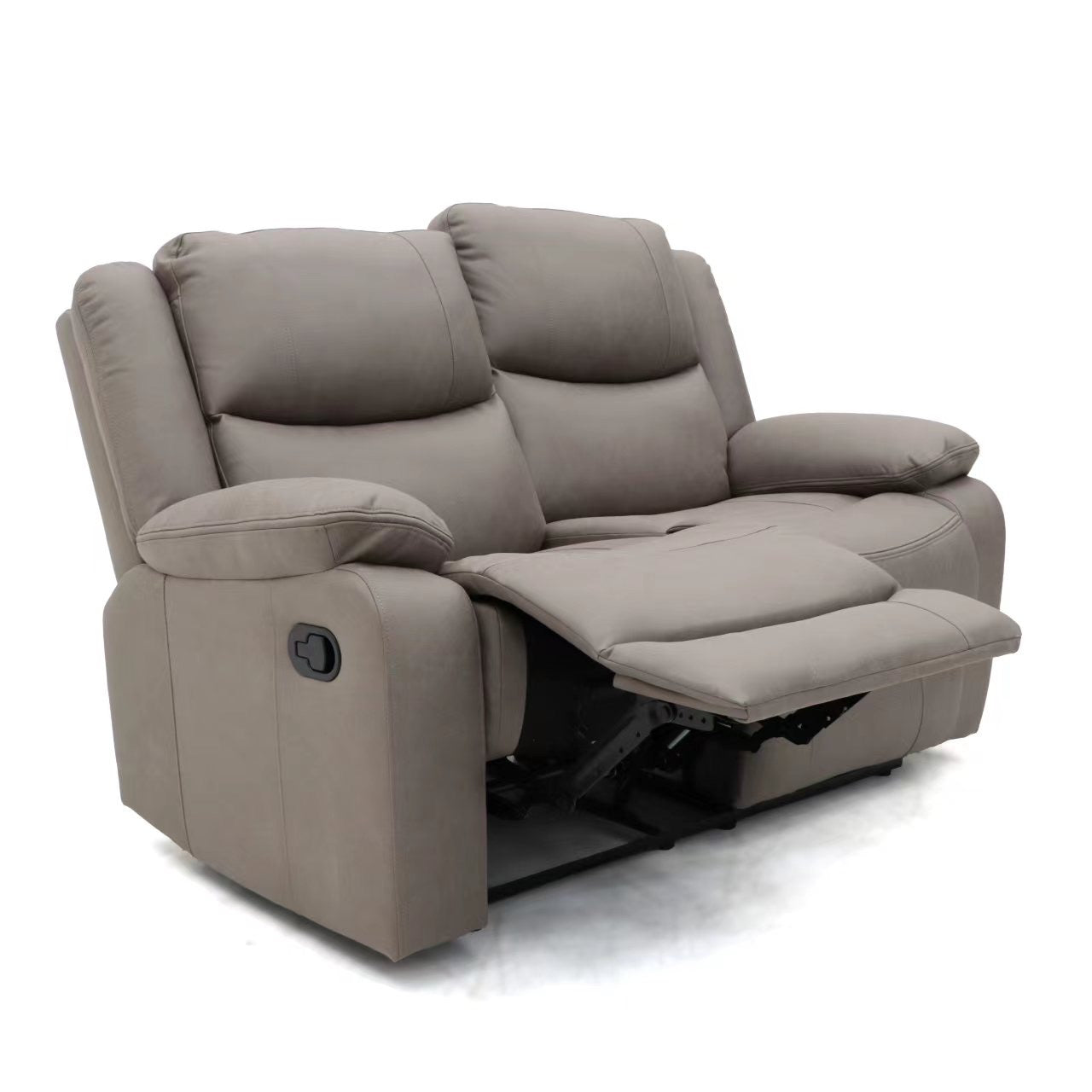 Zoe 3 Seater and 2 Seater Manual Recliner Mink Fabric