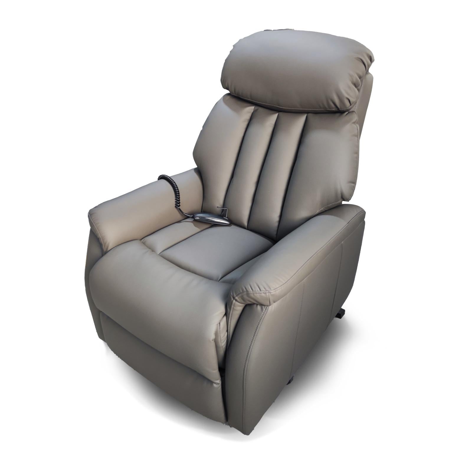 Ralph Dual Motor Lift & Rise Chair Grey Leather