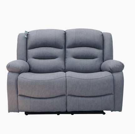 Ace 2 Seater Power Recliner Dark Grey Fabric