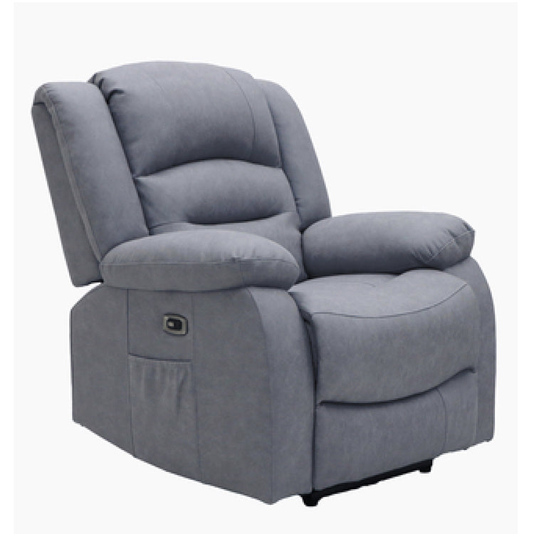 Ace Power Recliner Chair Dark Grey Fabric