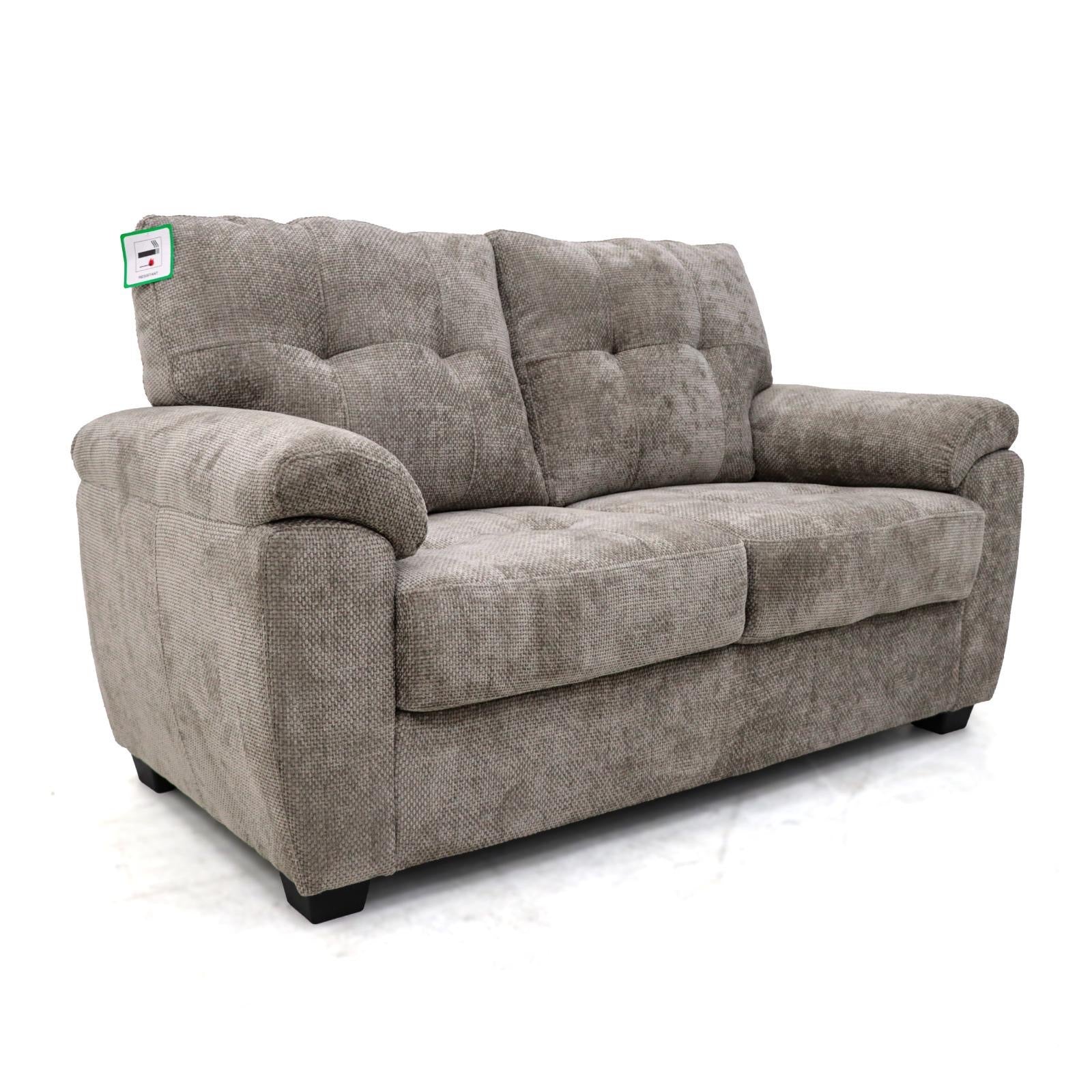 Brisbaine 2 Seater Static Brown Fabric