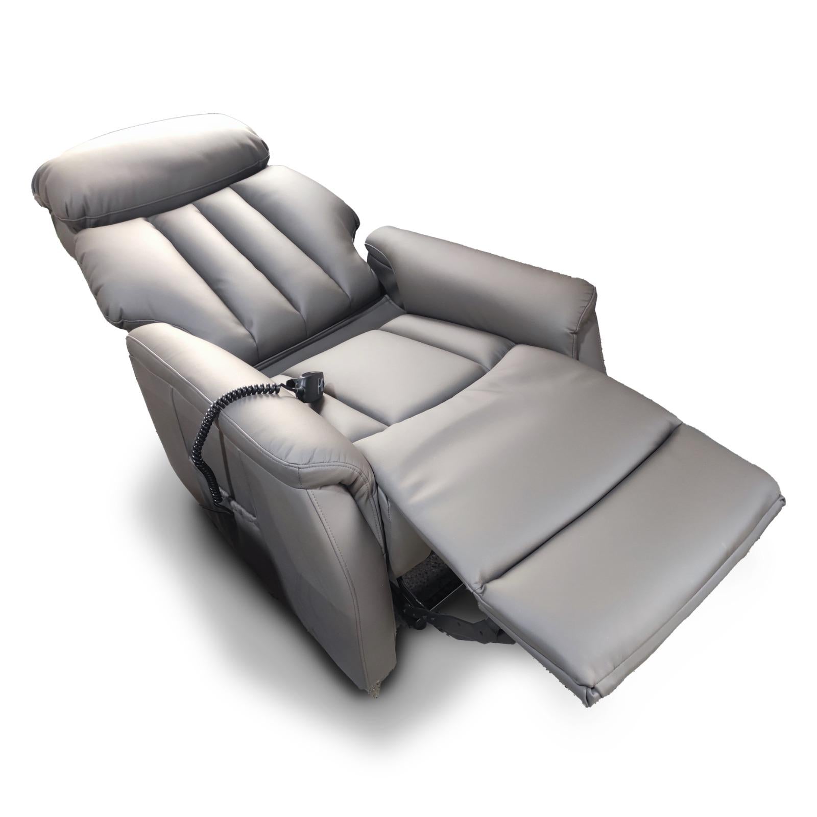 Ralph Dual Motor Lift & Rise Chair Grey Leather