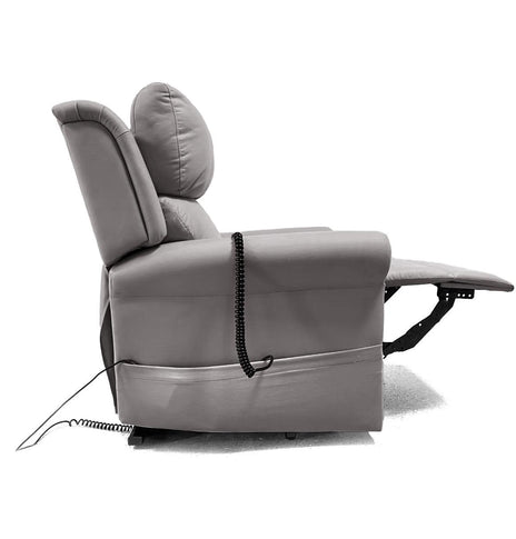 Banks 4 Motor Lift & Rise Chair Grey Leather