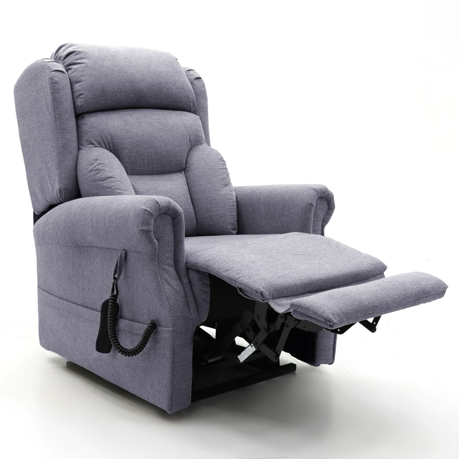 Dion Quad Four Motor Lift & Rise Chair Grey Fabric