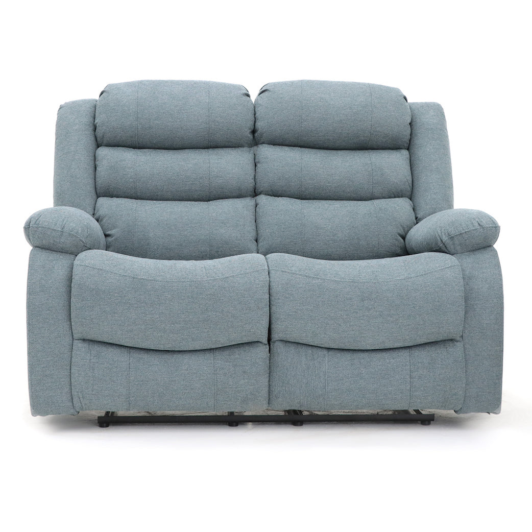 Augusta 2 Seater Manual Recliner Grey Fabric