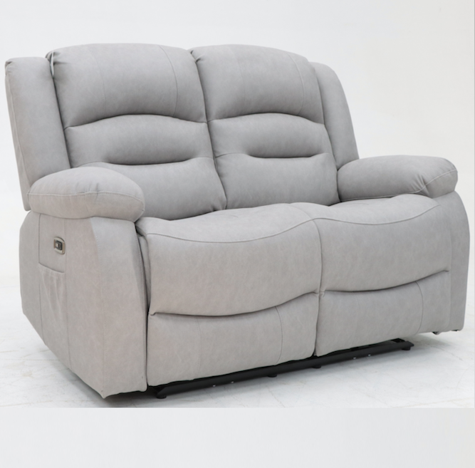 Ace 2 Seater Static Light Grey Fabric