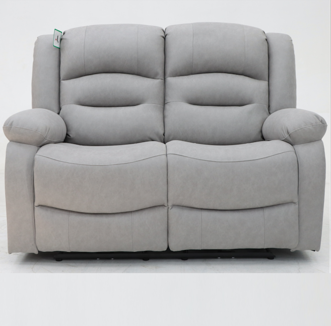 Ace 2 Seater Static Light Grey Fabric