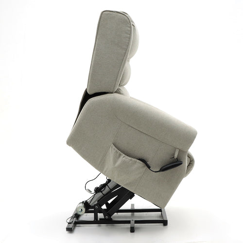 Andover Dual-Motor Lift & Rise Recliner Beige Fabric