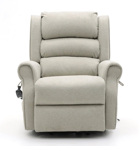 Andover Dual-Motor Lift & Rise Recliner Beige Fabric