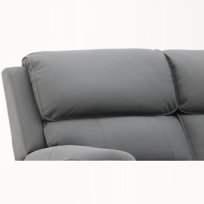 Canterbury 2 Seater Power Recliner Grey Grey Fabric