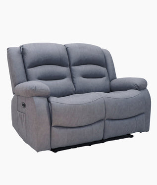 Ace 2 Seater Power Recliner Dark Grey Fabric