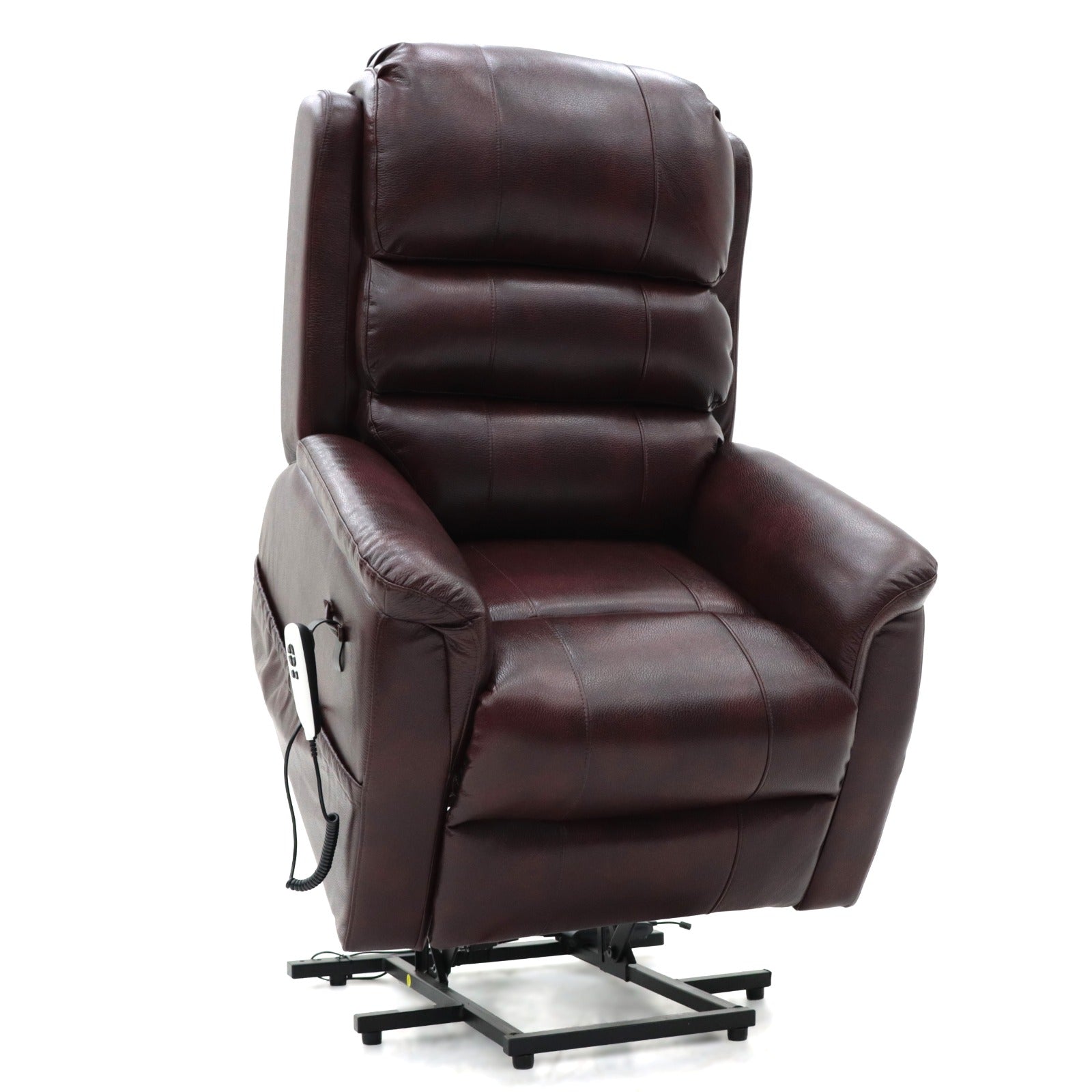 Parker Dual-Motor Lift & Rise Recliner Chestnut Leather