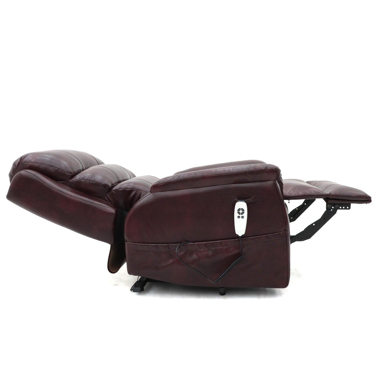 Parker Dual-Motor Lift & Rise Recliner Chestnut Leather