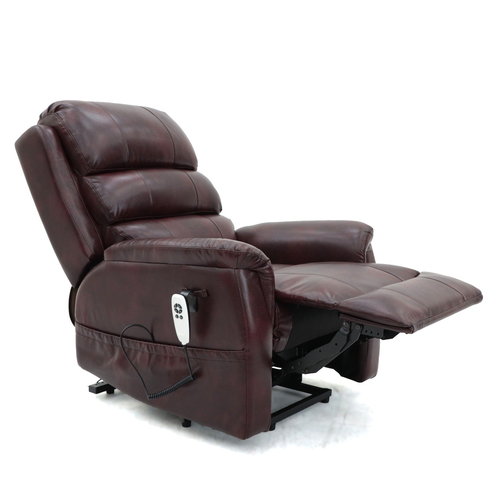 Parker Dual-Motor Lift & Rise Recliner Chestnut Leather