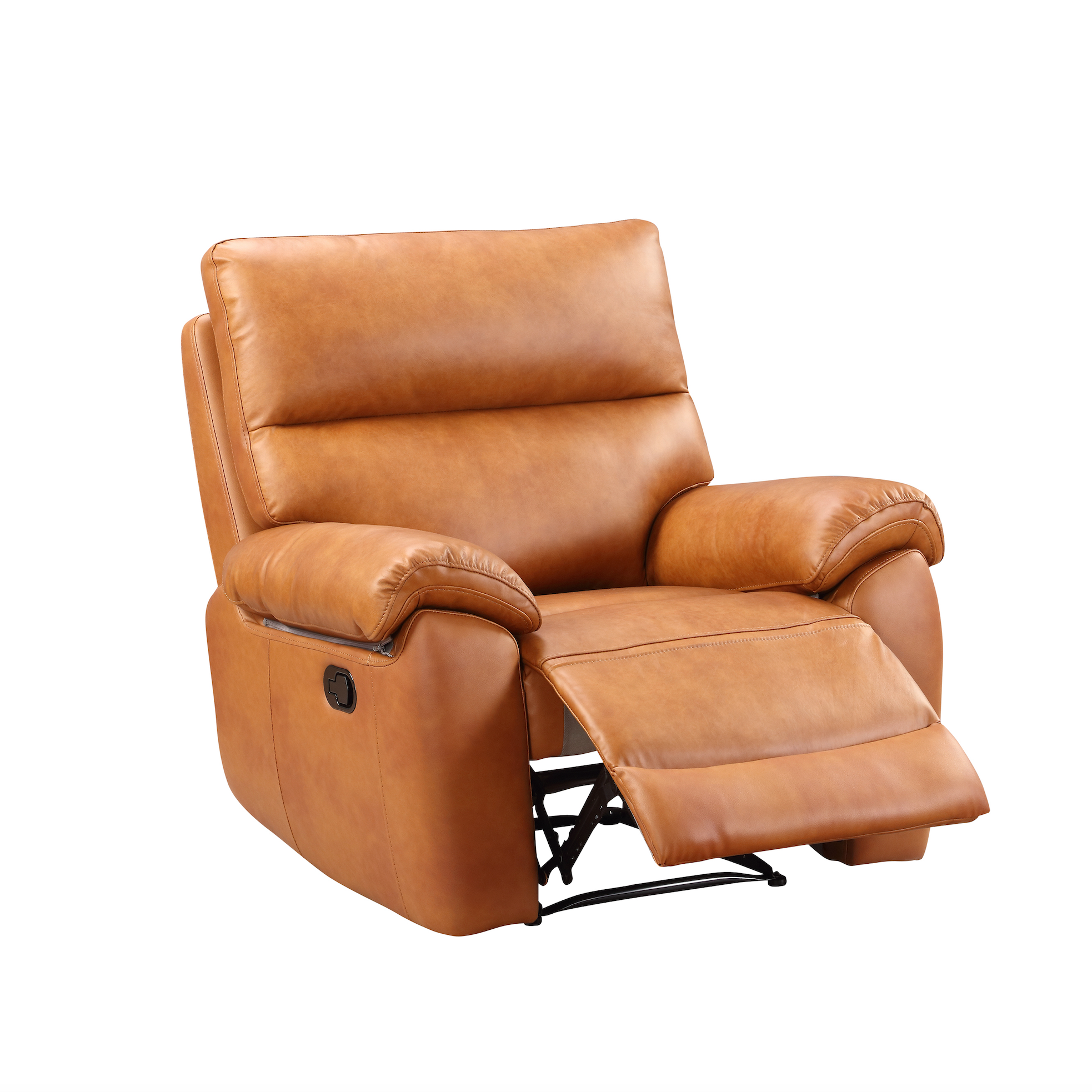 Rocco Power Recliner Chair Tan Leather