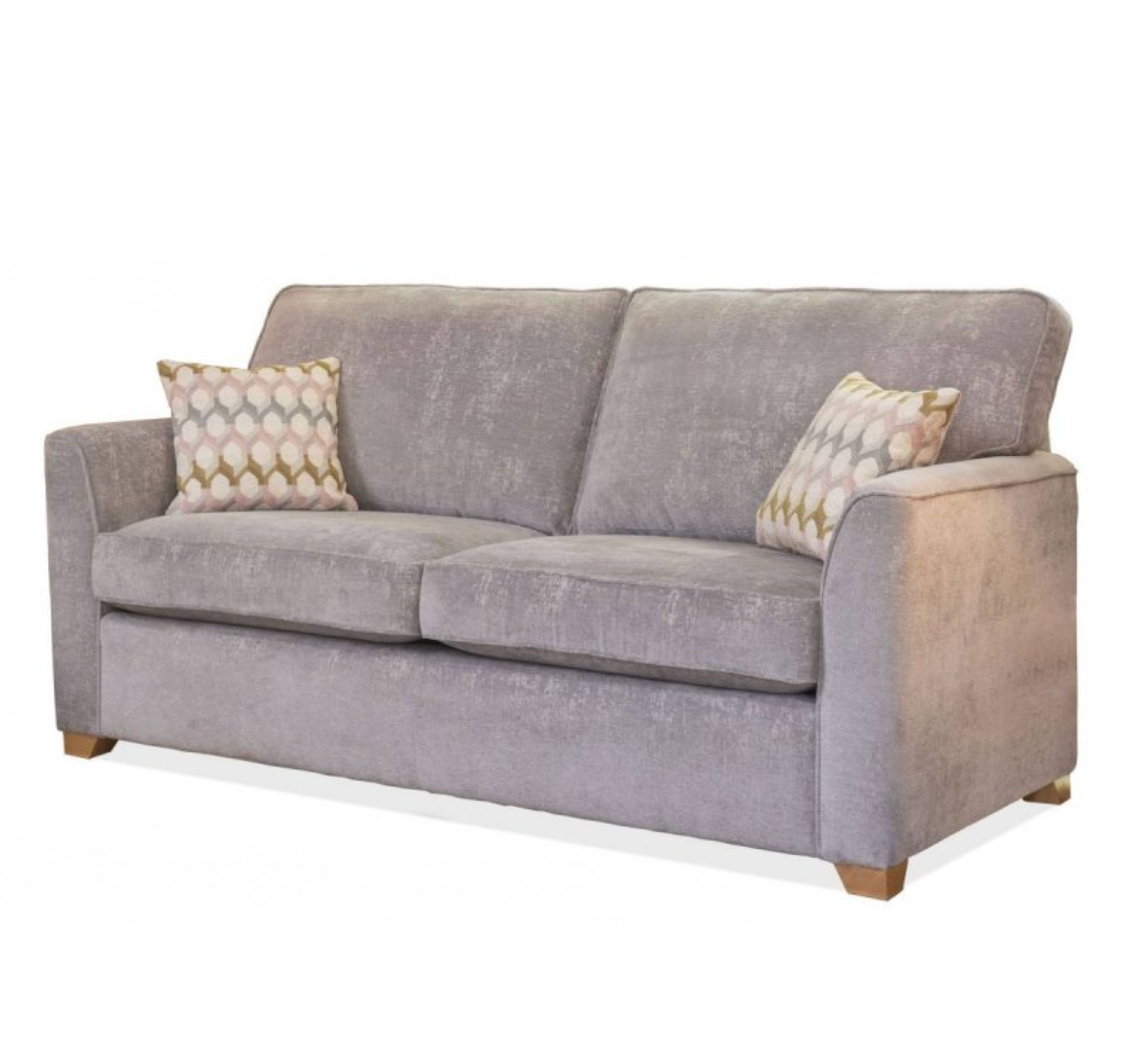 Alstons Reuben 3 Seater Sofa Bed Grey Fabric 10 Year guarantee