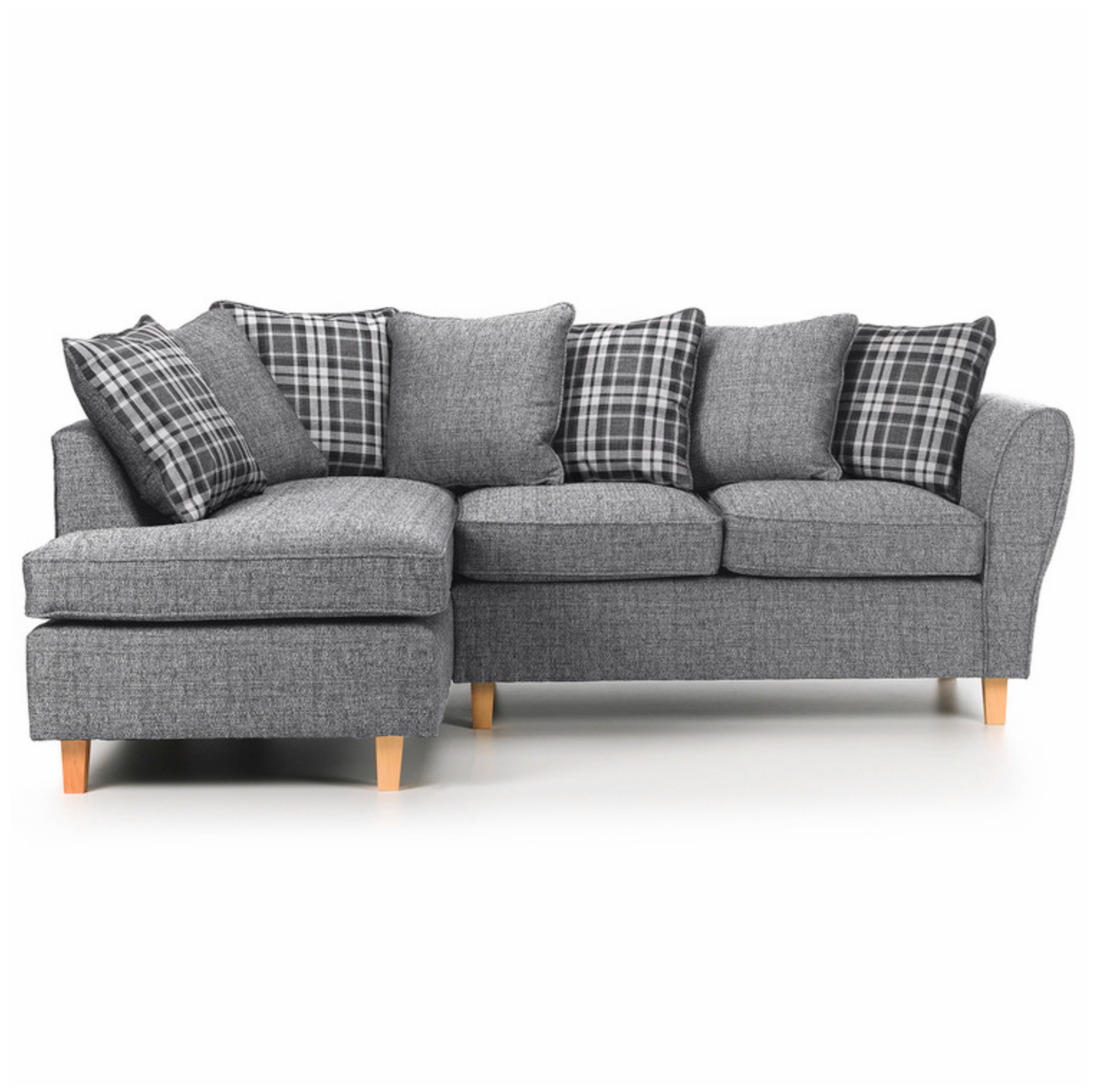 Chilton Corner Sofa Left Hand Chaise Grey Fabric