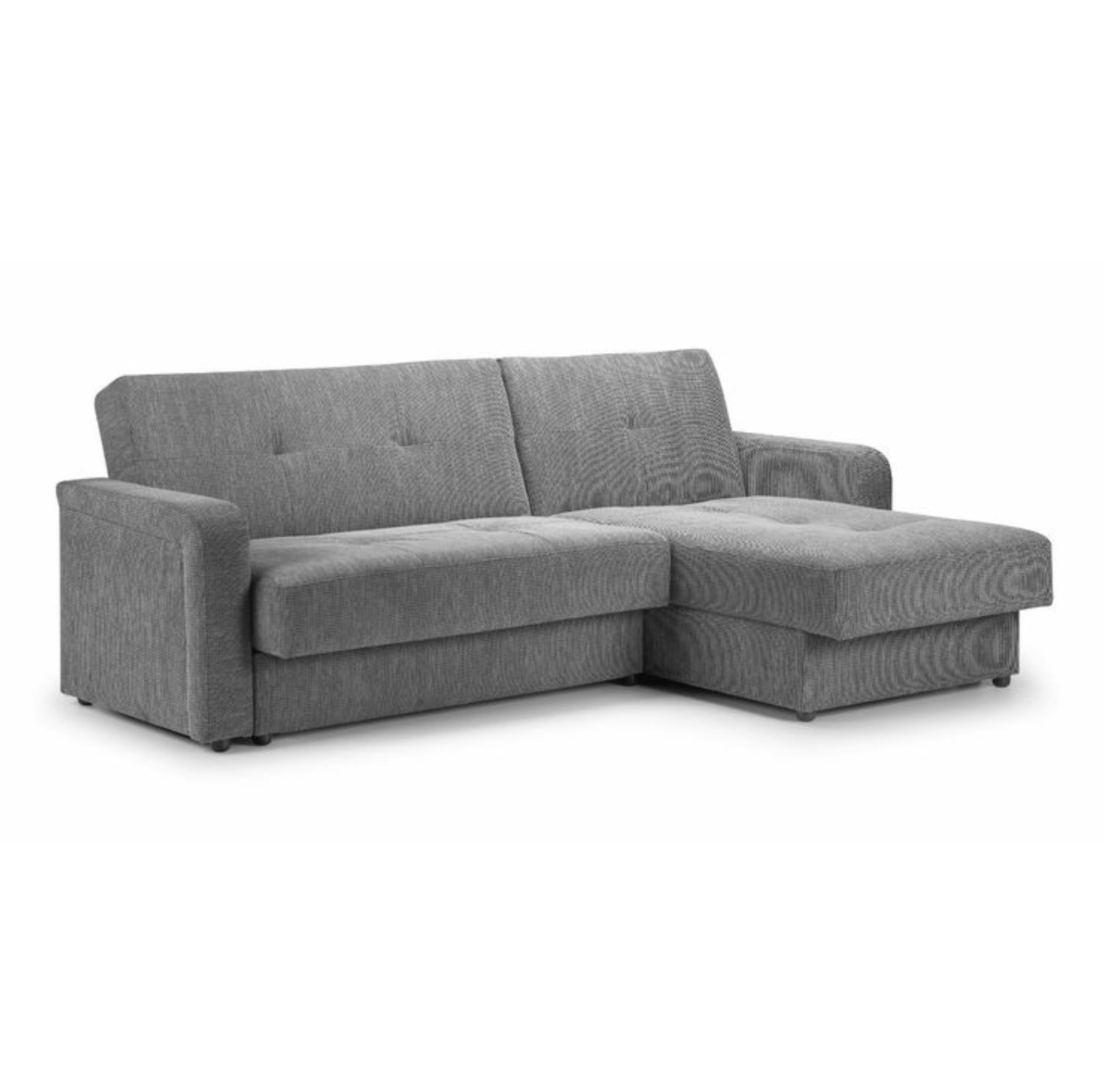 Destiny Corner Sofa Bed with Storage Lisbon Grey Fabric