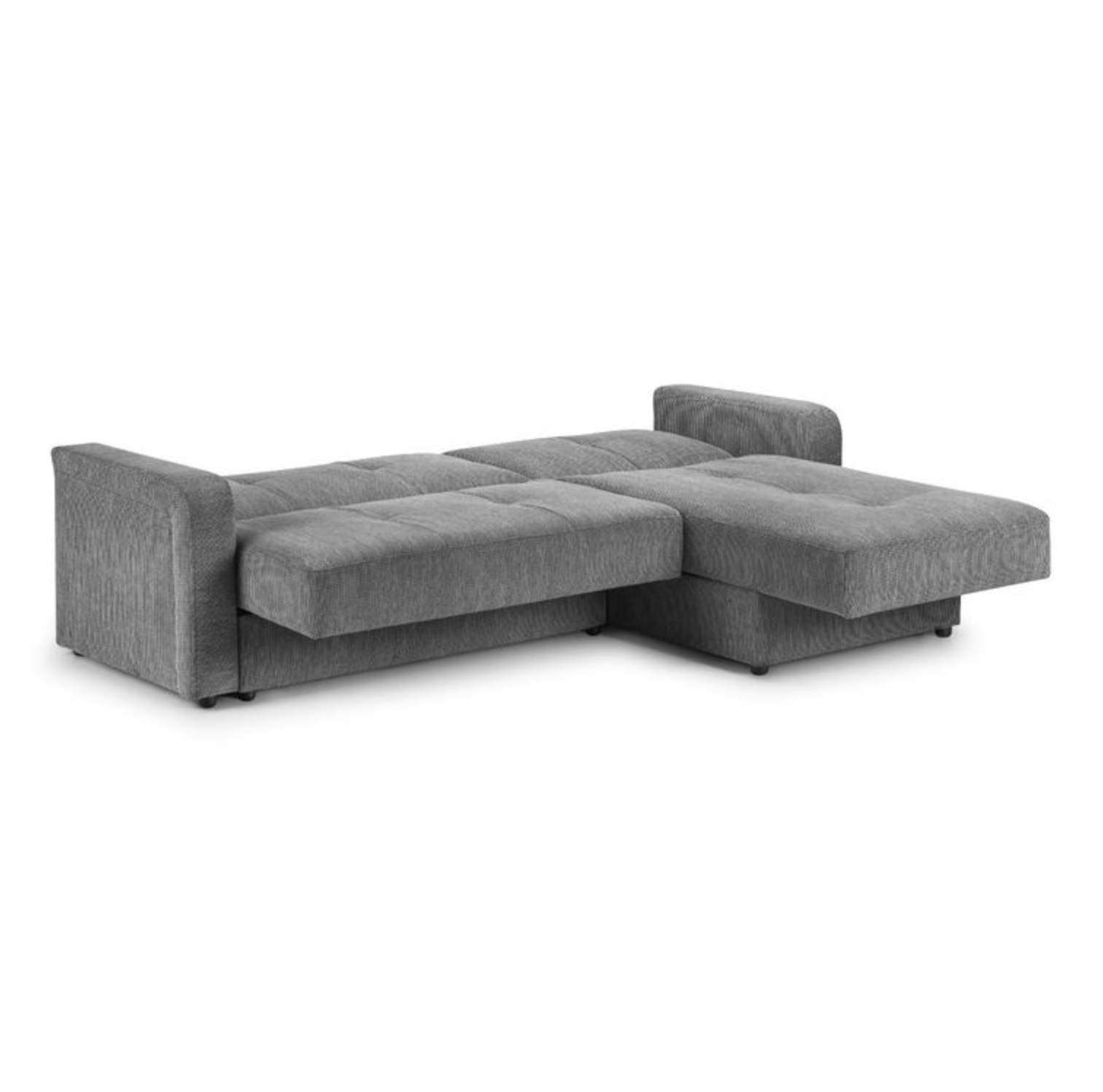 Destiny Corner Sofa Bed with Storage Lisbon Grey Fabric