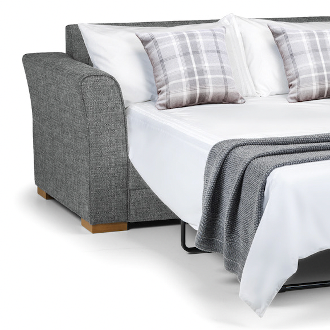 Chloe 2 Seater Sofa Bed Grey Fabric