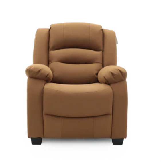 Ace Power Recliner Chair Caramel Fabric