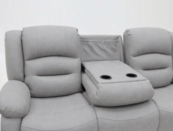 Ace 3 Seater and 2 Seater Static Light Grey Fabric