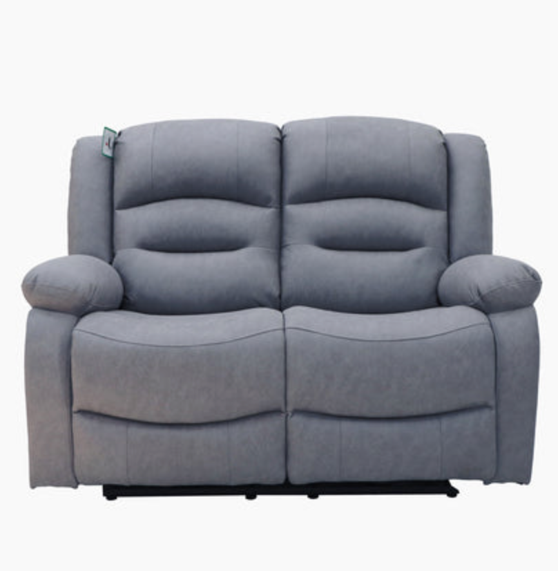 Ace 2 Seater Power Recliner Dark Grey Fabric