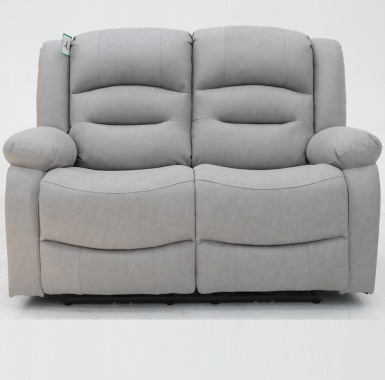 Ace 2 Seater Static Light Grey Fabric