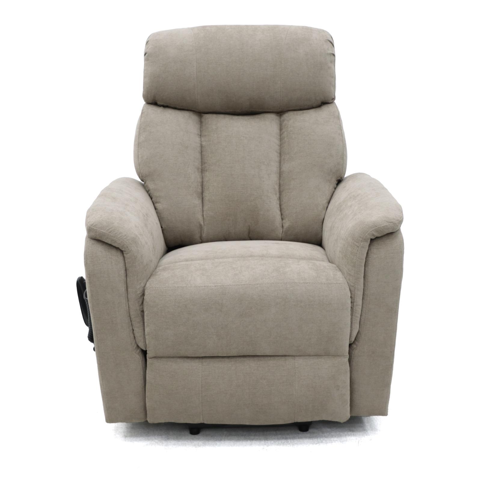 The Rye Dual Motor Lift & Rise Recliner Beige Fabric