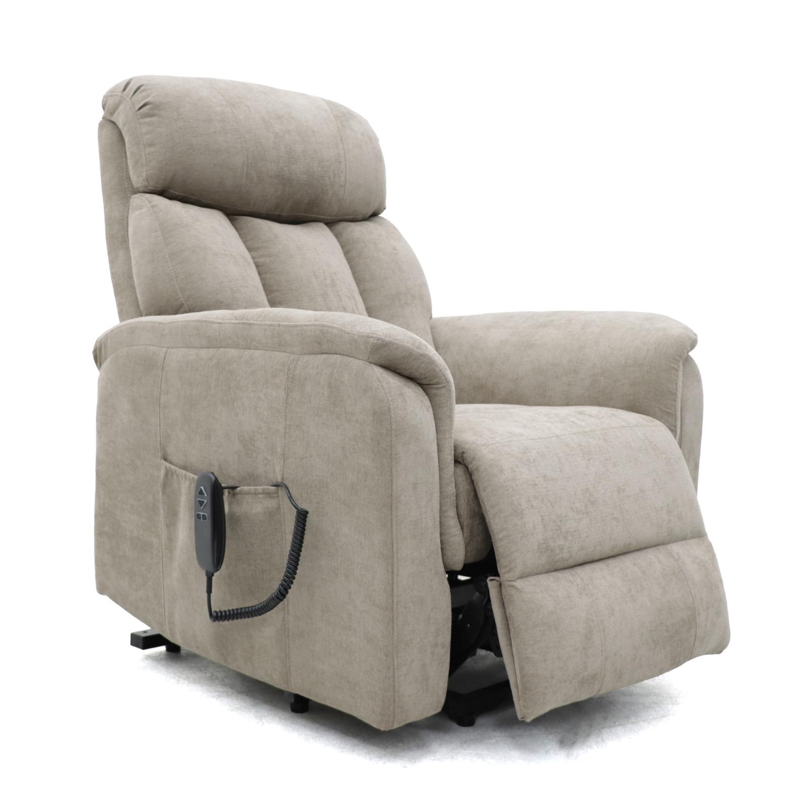 The Rye Dual Motor Lift&Rise Recliner Beige Fabric