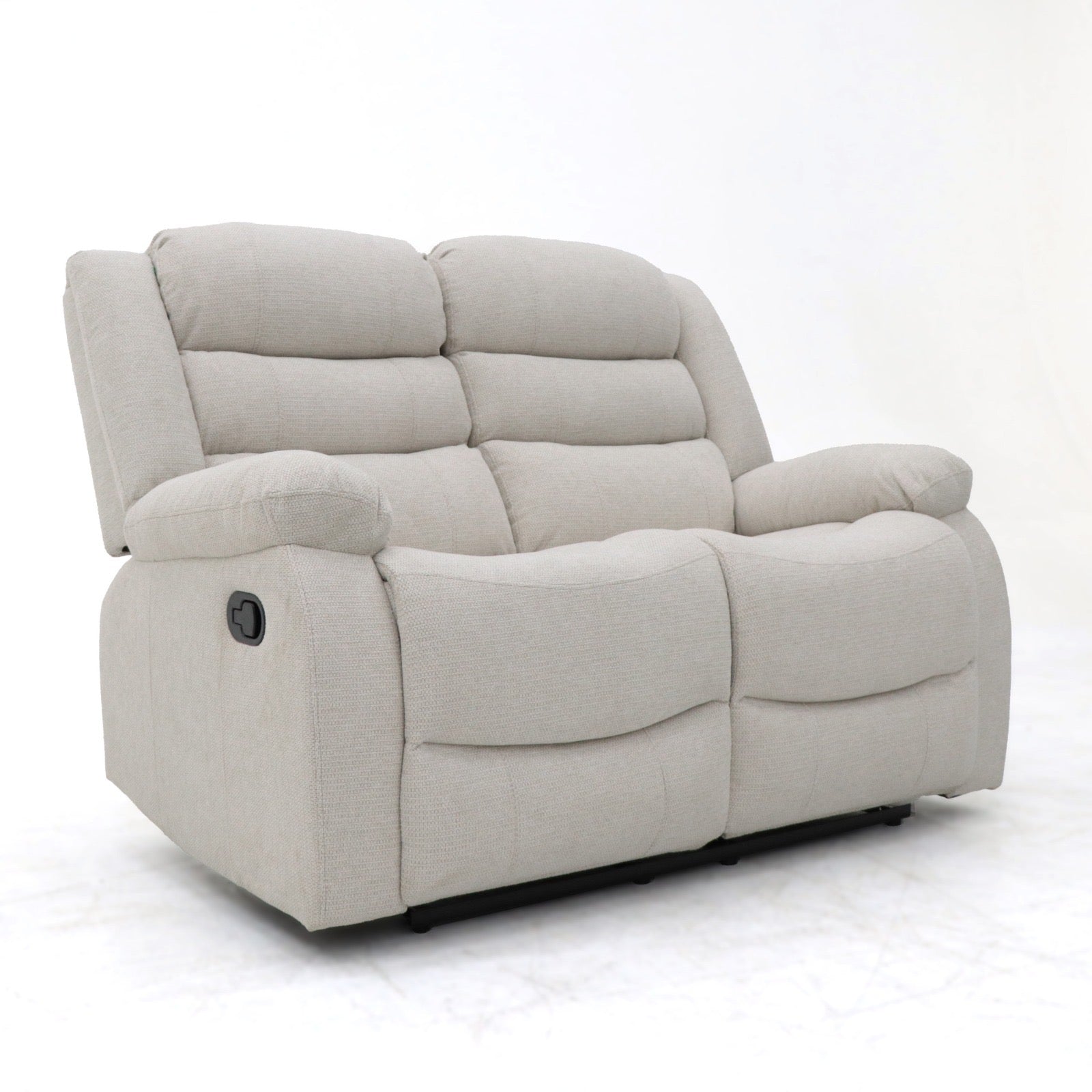 Augusta 2 Seater Manual Recliner Biege Fabric