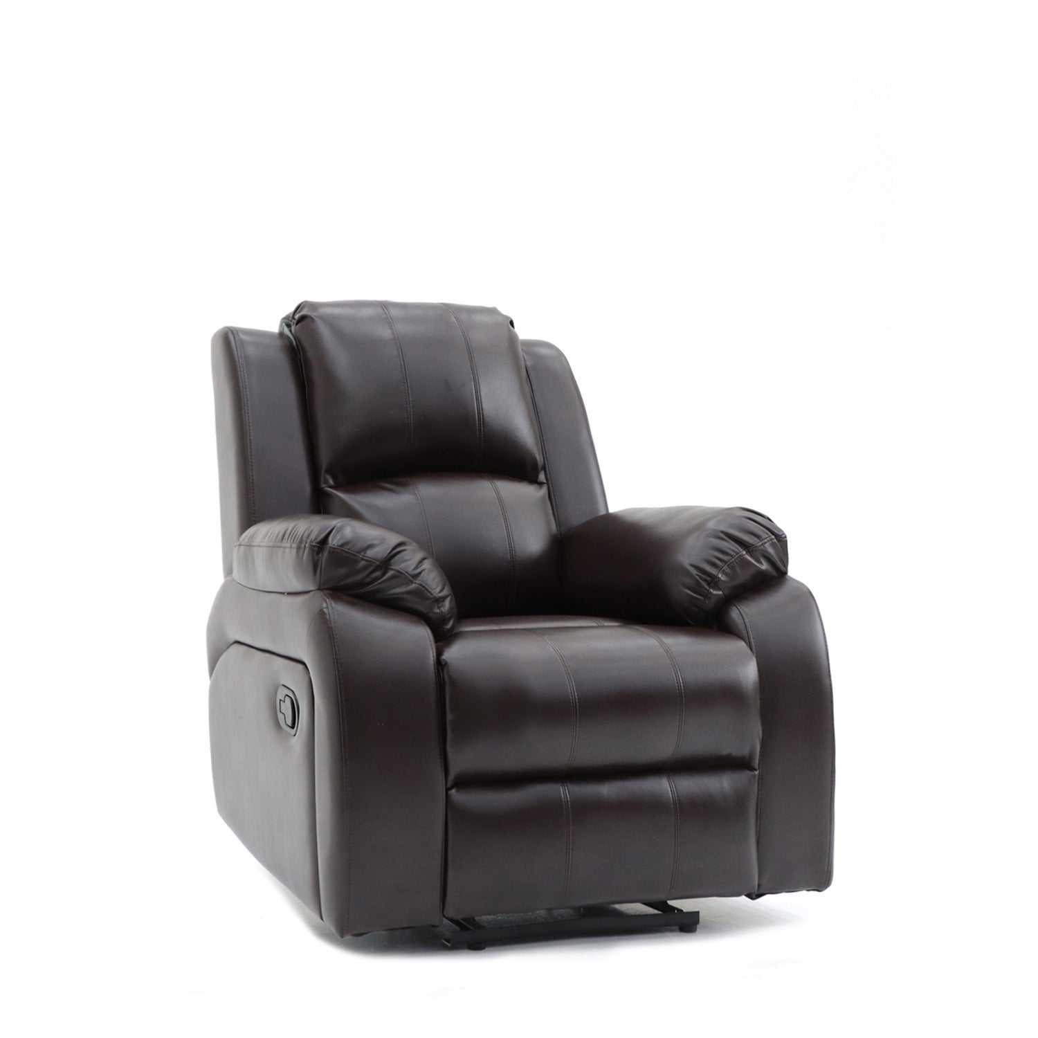 Darwin Power Recliner Chair Brown Leather