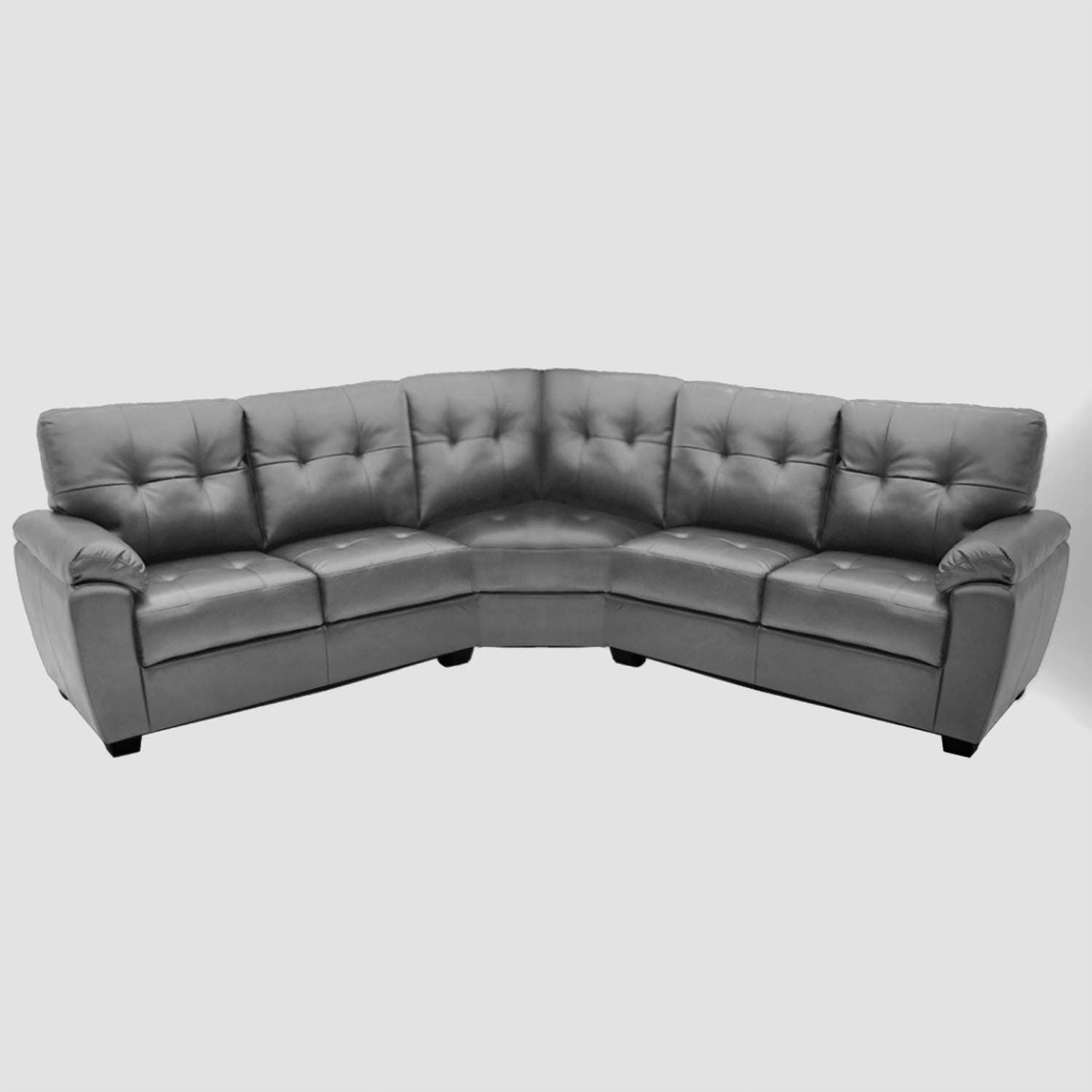 Brisbaine Static Corner Sofa Grey Leather