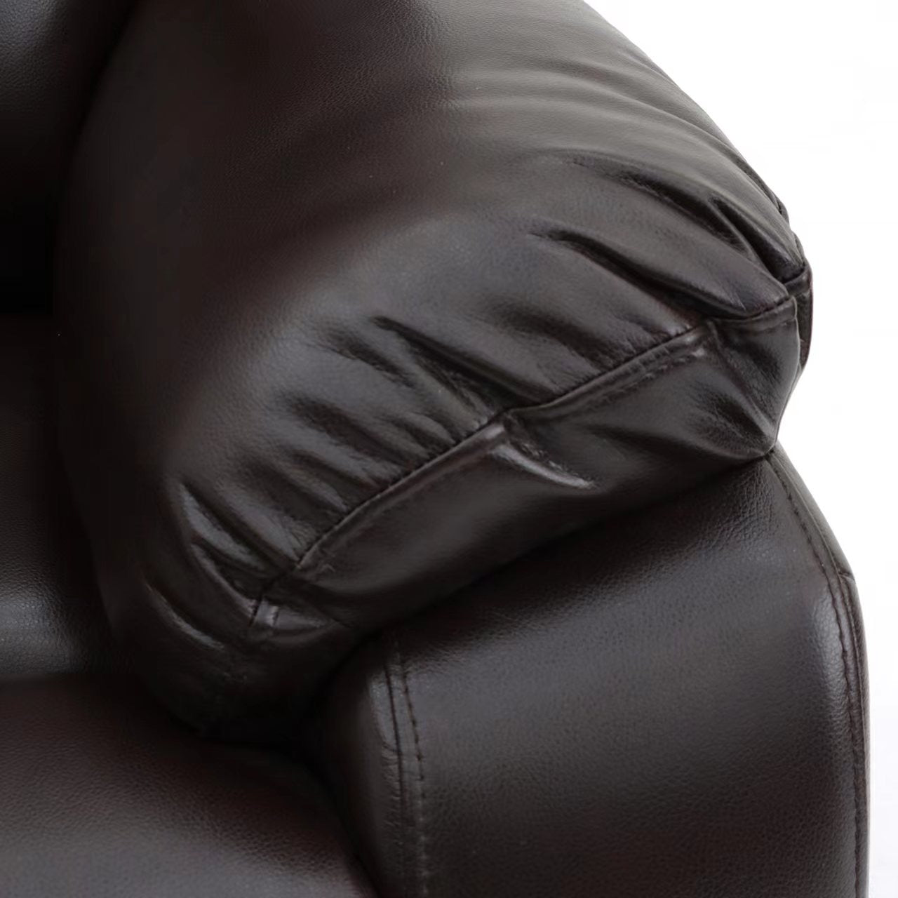 Darwin Manual Recliner Chair Brown Leather