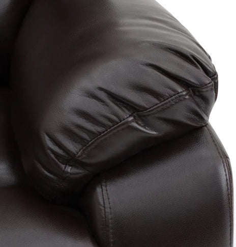 Darwin Manual Recliner Chair Brown Leather