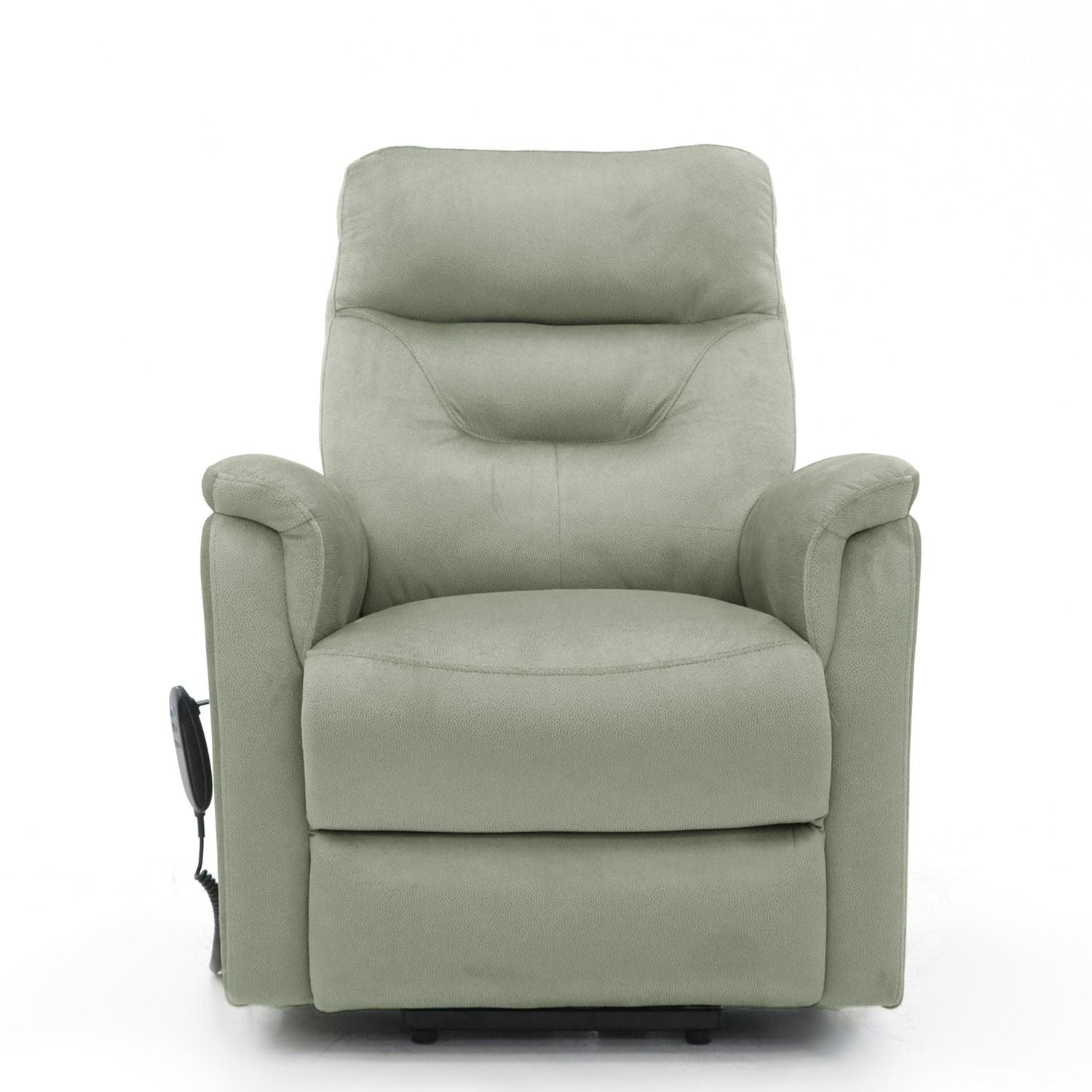 Freya Dual Motor Lift & Rise Chair Green Moss Fabric