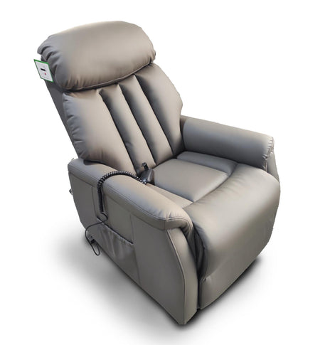 Ralph Dual Motor Lift & Rise Chair Grey Leather