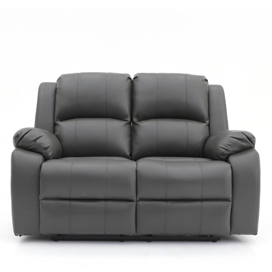 Darwin 2 Seater Power Recliner Grey Leather